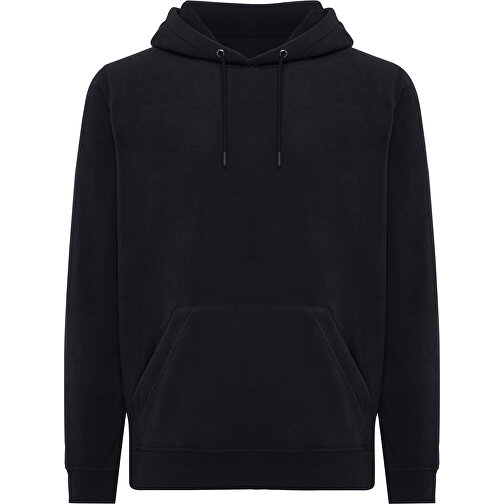 Iqoniq Trivor Mikrofleece-Kapuzenjacke Aus Recyc. Polyester , schwarz, 100% recyceltes Polyester, XXL, 78,00cm x 2,50cm (Länge x Höhe), Bild 1