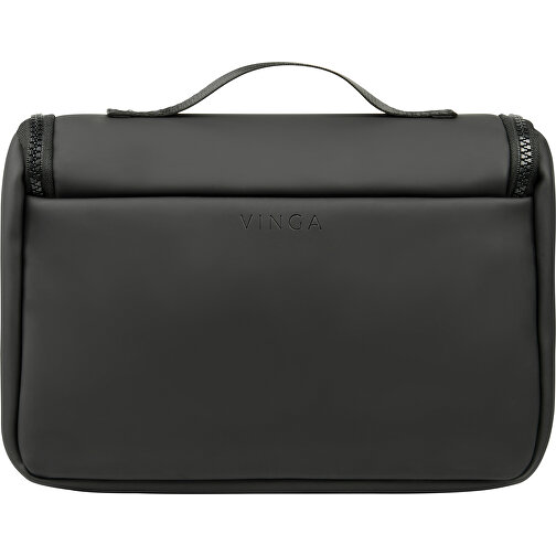 VINGA Baltimore Reise-Kosmetiktasche , schwarz, PU, 26,00cm x 17,00cm (Länge x Höhe), Bild 4