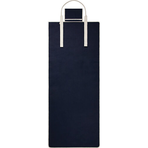 VINGA Volonne AWARE™ Strandmatte Aus Recyceltem Canvas , navy blau, Baumwolle - recycelt, 180,00cm x 0,50cm (Länge x Höhe), Bild 2