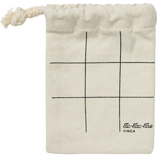 VINGA Tic-Tac-Toe Mini-Spiel , braun, Holz, 13,50cm x 0,50cm (Länge x Höhe), Bild 2