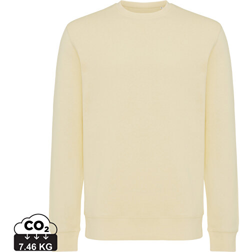 Iqoniq Etosha Lightweight Sweater Aus Recycelter Baumwolle, Cream Yellow , cream yellow, 30% recycelte und 70% biologische Baumwolle, L, , Bild 1