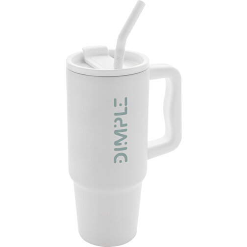 Embrace Deluxe Becher Aus RCS Recyceltem Edelstahl 900ml, Weiss , weiss, Rostfreier Stahl - recycelt,PP, 23,50cm (Höhe), Bild 7