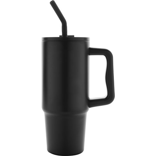 Taza Embrace Deluxe de acero inoxidable reciclado RCS 900 ml, negra, Imagen 2