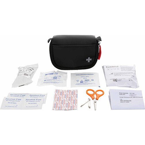 Piccolo kit di pronto soccorso in borsa RCS in nabuk riciclato, nero, Immagine 2