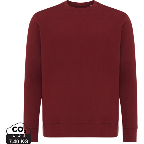 Iqoniq Etosha Lightweight Sweater Aus Recycelter Baumwolle, Burgunderrot , burgunderrot, 30% recycelte und 70% biologische Baumwolle, S, , Bild 1