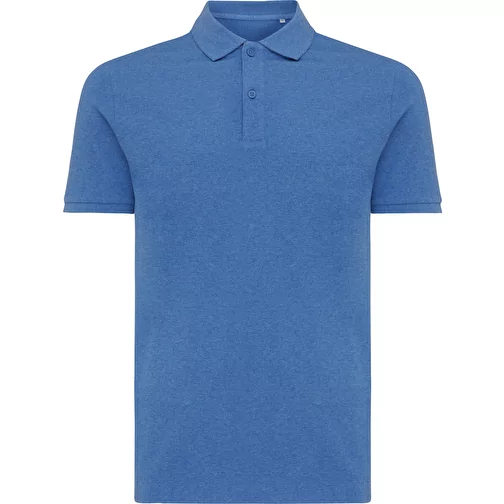 Polo piqué Iqoniq Yosemite en coton recyclé, heather blue, Image 2