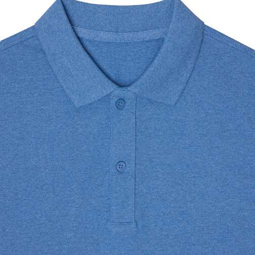 Iqoniq Yosemite Piqué-Poloshirt Aus Recycelter Baumwolle, Heather Blue , heather blue, 50% recycelte und 50% biologische Baumwolle, XXL, , Bild 4