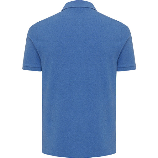 Iqoniq Yosemite Piqué-Poloshirt Aus Recycelter Baumwolle, Heather Blue , heather blue, 50% recycelte und 50% biologische Baumwolle, M, , Bild 3