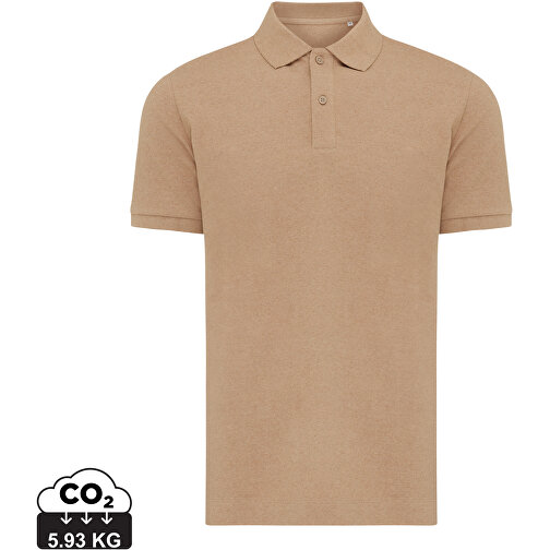 Iqoniq Yosemite Piqué-Poloshirt Aus Recycelter Baumwolle, Heather Brown , heather brown, 50% recycelte und 50% biologische Baumwolle, XXL, , Bild 1