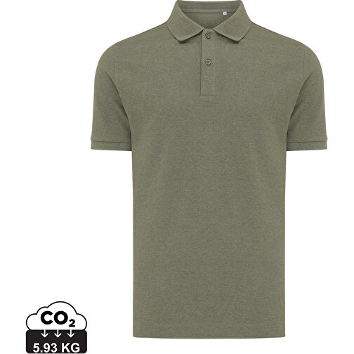 Iqoniq Yosemite Piqué-Poloshirt Aus Recycelter Baumwolle, Heather Green , heather green, 50% recycelte und 50% biologische Baumwolle, XS, , Bild 1