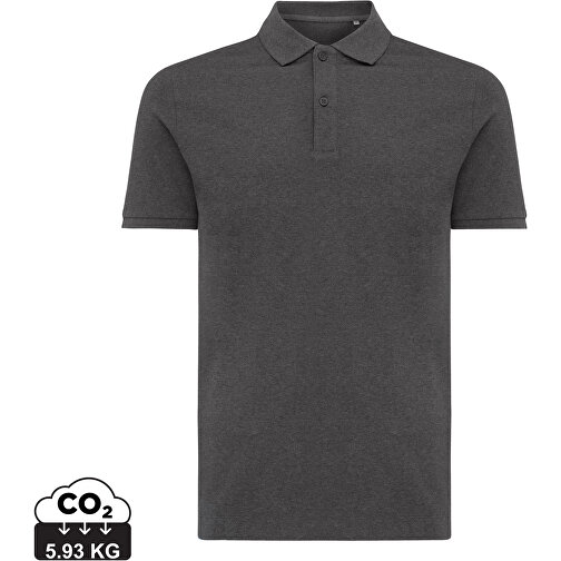 Iqoniq Yosemite Piqué-Poloshirt Aus Recycelter Baumwolle, Ungefärbtes Anthrazit , ungefärbtes Anthrazit, 50% recycelte und 50% biologische Baumwolle, XXXL, , Bild 1