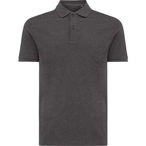 Iqoniq Yosemite Piqué-Poloshirt Aus Recycelter Baumwolle, Ungefärbtes Anthrazit , ungefärbtes Anthrazit, 50% recycelte und 50% biologische Baumwolle, 4XL, , Bild 2