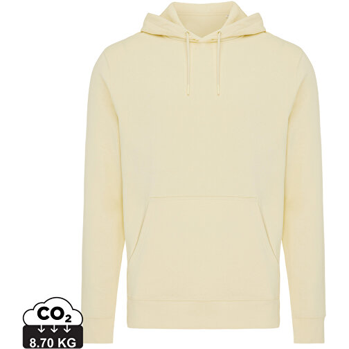 Iqoniq Rila Lightweight Hoodie Aus Recycelter Baumwolle, Cream Yellow , cream yellow, 30% recycelte und 70% biologische Baumwolle, L, , Bild 1