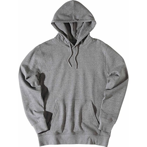 Iqoniq Rila Lightweight Hoodie Aus Recycelter Baumwolle, Ungefärbte Helles Anthrazit , ungefärbte helles Anthrazit, 30% recycelte und 70% biologische Baumwolle, XL, , Bild 4