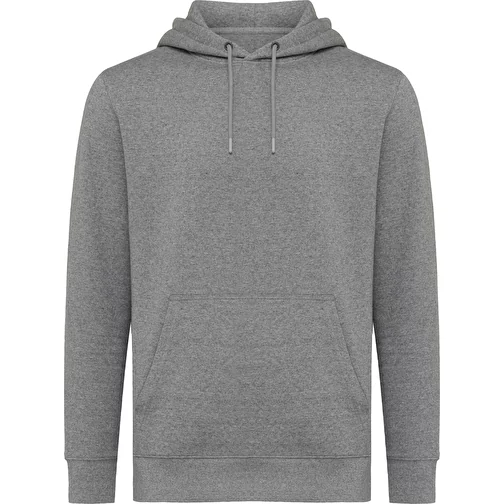Sweat à capuche Iqoniq Rila Lightweight en coton recyclé, non teint anthracite clair, Image 2