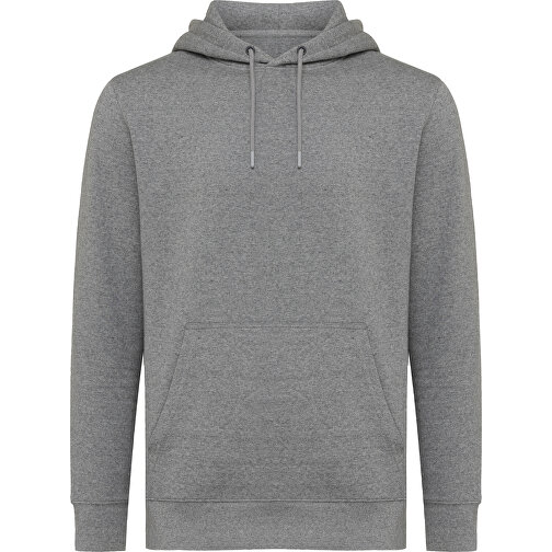 Iqoniq Rila Lightweight Hoodie Aus Recycelter Baumwolle, Ungefärbte Helles Anthrazit , ungefärbte helles Anthrazit, 30% recycelte und 70% biologische Baumwolle, M, , Bild 2