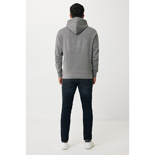 Iqoniq Rila Lightweight Hoodie Aus Recycelter Baumwolle, Ungefärbte Helles Anthrazit , ungefärbte helles Anthrazit, 30% recycelte und 70% biologische Baumwolle, L, , Bild 6