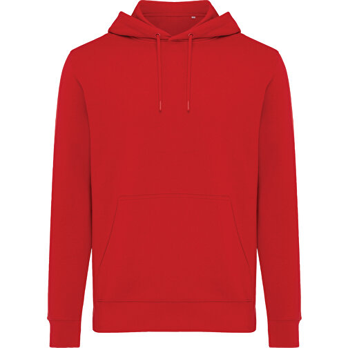 Iqoniq Rila Lightweight Hoodie Aus Recycelter Baumwolle, Rot , rot, 30% recycelte und 70% biologische Baumwolle, XXXL, , Bild 2