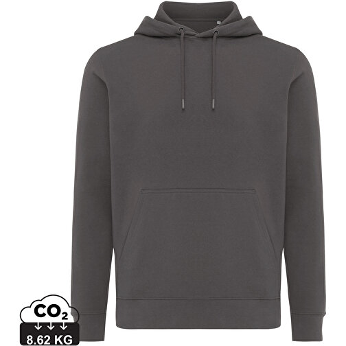 Iqoniq Rila Lightweight Hoodie Aus Recycelter Baumwolle, Anthrazit , anthrazit, 30% recycelte und 70% biologische Baumwolle, XXL, , Bild 1