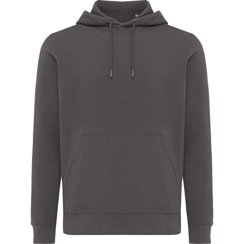 Iqoniq Rila Lightweight Hoodie Aus Recycelter Baumwolle, Anthrazit , anthrazit, 30% recycelte und 70% biologische Baumwolle, XL, , Bild 2