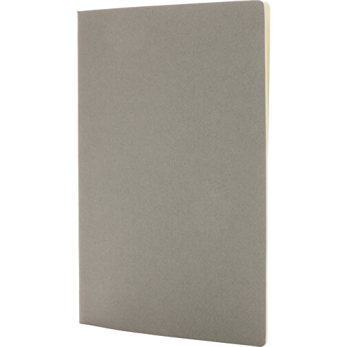 Cuaderno A5 de tapa blanda, gris, Imagen 1