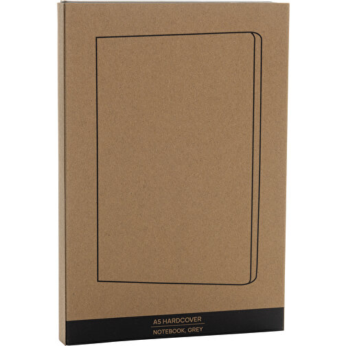 Cuaderno A5 de tapa dura, gris, Imagen 7