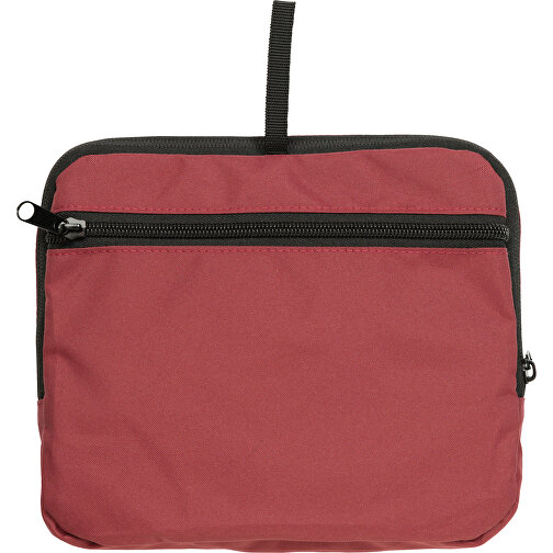 Dillon AWARE™ RPET Faltbarer Klassischer Rucksack, Rot , rot, PET - recycelt, 32,50cm x 44,00cm x 11,00cm (Länge x Höhe x Breite), Bild 7