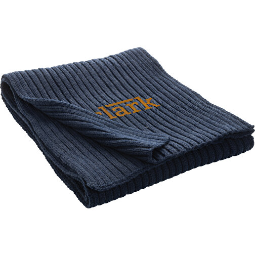 Impact AWARET Sciarpa in maglia Polylana® 180x25 cm, blu navy, Immagine 3