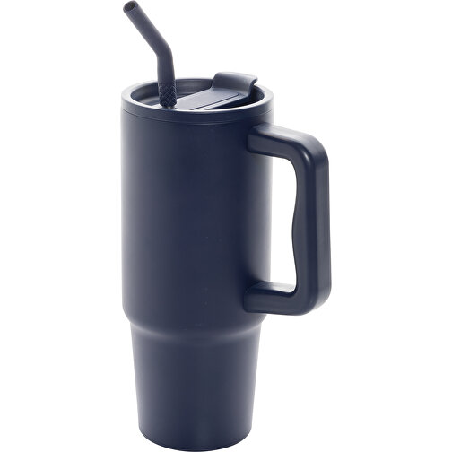 Embrace Deluxe Becher Aus RCS Recyceltem Edelstahl 900ml, Navy Blau , navy blau, Rostfreier Stahl - recycelt,PP, 14,70cm x 23,50cm (Länge x Höhe), Bild 1