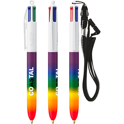 BIC® 4 Colours® Rainbow Decor + screentryck på nyckelband, Bild 5