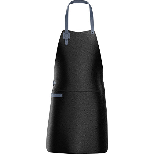 Leder Grillschürze ColourDuo , schwarz / navyblue, Donato Rindleder, 78,00cm x 60,00cm (Länge x Breite), Bild 1