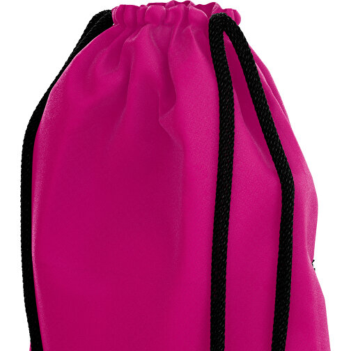 Premium Sportbeutel ColourPrime , schwarz / pink, Sublimation-fabric 200g - Polyester (PU), 33,00cm x 45,00cm (Höhe x Breite), Bild 3