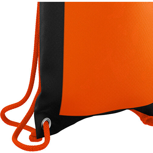 Premium Sportbeutel ColourPrime , orange / schwarz, Sublimation-fabric 200g - Polyester (PU), 33,00cm x 45,00cm (Höhe x Breite), Bild 5