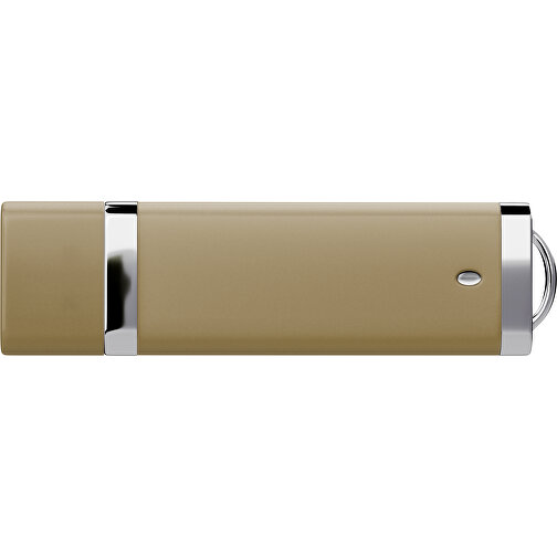 PromoPerfect USB-STICK 2.0 PLASTIK , gold MB , 8 GB , Gummiplastik, Kunststoff MB , 7,00cm x 0,70cm x 2,00cm (Länge x Höhe x Breite), Bild 2