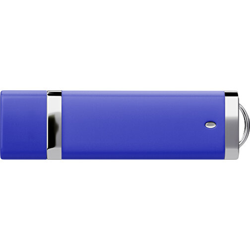 PromoPerfect USB-STICK 2.0 PLASTIK , blau MB , 8 GB , Gummiplastik, Kunststoff MB , 7,00cm x 0,70cm x 2,00cm (Länge x Höhe x Breite), Bild 2