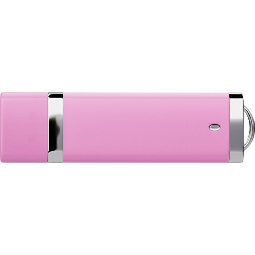 PromoPerfect USB-STICK 2.0 PLASTIK , rosa MB , 65 GB , Gummiplastik, Kunststoff MB , 7,00cm x 0,70cm x 2,00cm (Länge x Höhe x Breite), Bild 2