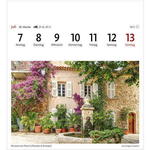 Provence Sehnsuchtskalender , Papier, 15,40cm x 16,50cm (Länge x Breite), Bild 10