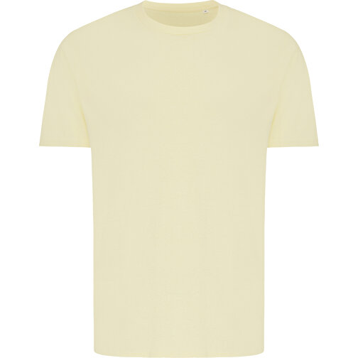 T-shirt Iqoniq Brett in cotone riciclato, giallo crema, Immagine 1