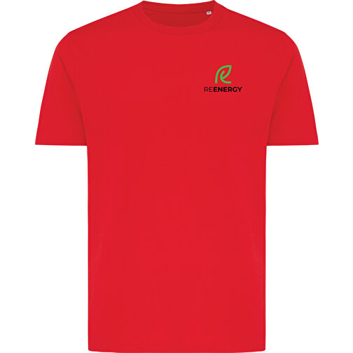 Iqoniq Brett T-Shirt Aus Recycelter Baumwolle, Rot , rot, 30% recycelte und 70% biologische Baumwolle, XL, 75,00cm x 0,50cm x 58,00cm (Länge x Höhe x Breite), Bild 3