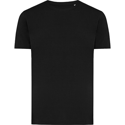 Iqoniq Brett T-Shirt Aus Recycelter Baumwolle, Schwarz , schwarz, 30% recycelte und 70% biologische Baumwolle, XS, 67,00cm x 0,50cm x 46,00cm (Länge x Höhe x Breite), Bild 1