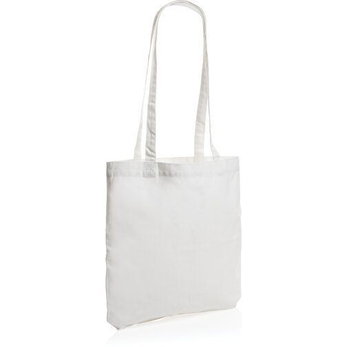 Borsa in cotone riciclato Impact AwareT, bianco, Immagine 1