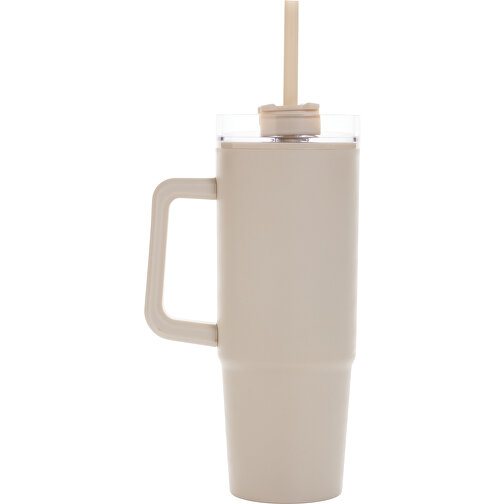 Tana-kopp laget av resirkulert plast med hank 900 ml, beige, Bilde 4