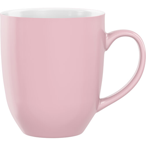 Bella Aussen Farbig Innen Weiß 330ml , satin-matt hellpink / weiß, New Bone China Porzellan, 9,40cm x 12,00cm (Höhe x Breite), Bild 1