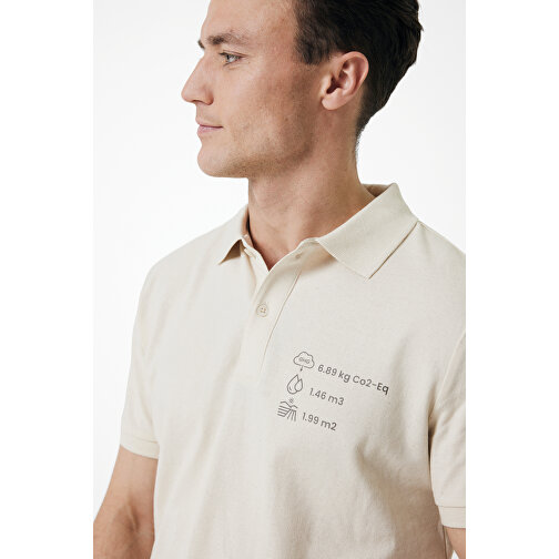 Iqoniq Yosemite Piqué-Poloshirt Aus Recycelter Baumwolle, Natural Raw , natural raw, 50% recycelte und 50% biologische Baumwolle, XL, 75,00cm x 0,50cm x 57,00cm (Länge x Höhe x Breite), Bild 4