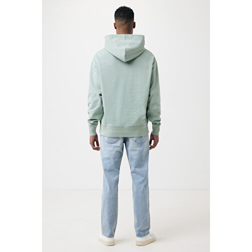 Iqoniq Yoho Relax-Hoodie Aus Recycelter Baumwolle, Iceberg Green , Iceberg green, 50% recycelte und 50% biologische Baumwolle, XXS, 64,00cm x 1,00cm x 50,00cm (Länge x Höhe x Breite), Bild 5