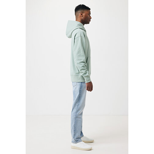 Iqoniq Yoho Hoodie Relax en coton recyclé, Iceberg green, Image 6