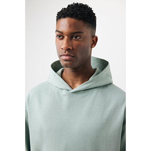 Iqoniq Yoho Relax-Hoodie Aus Recycelter Baumwolle, Iceberg Green , Iceberg green, 50% recycelte und 50% biologische Baumwolle, L, 72,00cm x 1,00cm x 62,00cm (Länge x Höhe x Breite), Bild 7