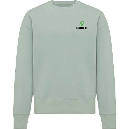 Iqoniq Kruger Relax-Rundhals-Sweater Aus Recycelt. Baumwolle, Iceberg Green , Iceberg green, 50% recycelte und 50% biologische Baumwolle, XL, 75,00cm x 1,00cm x 67,00cm (Länge x Höhe x Breite), Bild 3