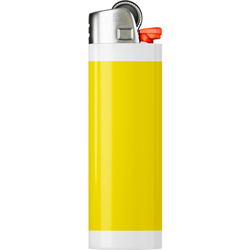 BIC® J26 Digital Wrap Feuerzeug , BiC, gelb / weiß, Delrin®, Stahl, 2,50cm x 1,50cm x 8,20cm (Länge x Höhe x Breite), Bild 1