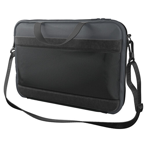 Laptoptasche Stripe , schwarz / asphaltgrau, Sublimation-fabric 200g - Polyester (PU), 36,00cm x 28,00cm x 5,00cm (Länge x Höhe x Breite), Bild 1